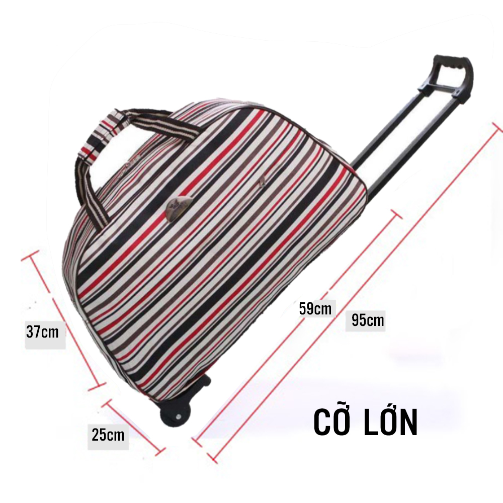 Túi Du Lịch Kéo Kẻ Màu