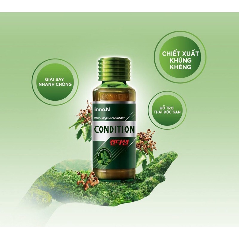 Nước uống giải rượu Hàn Quốc Condition chai 100ml