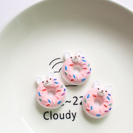 Charm slime/ Dụng Cụ Charm Trang Trí Hình Bánh Donut hình thú