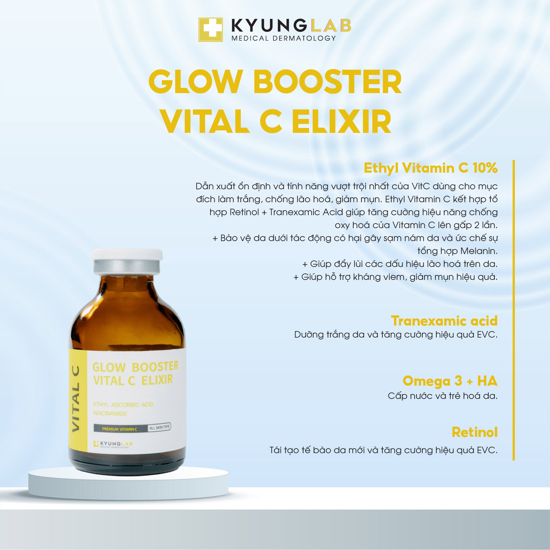 Tinh chất Vitamin C KyungLab Glow Booster Vital C Elixir 30ml