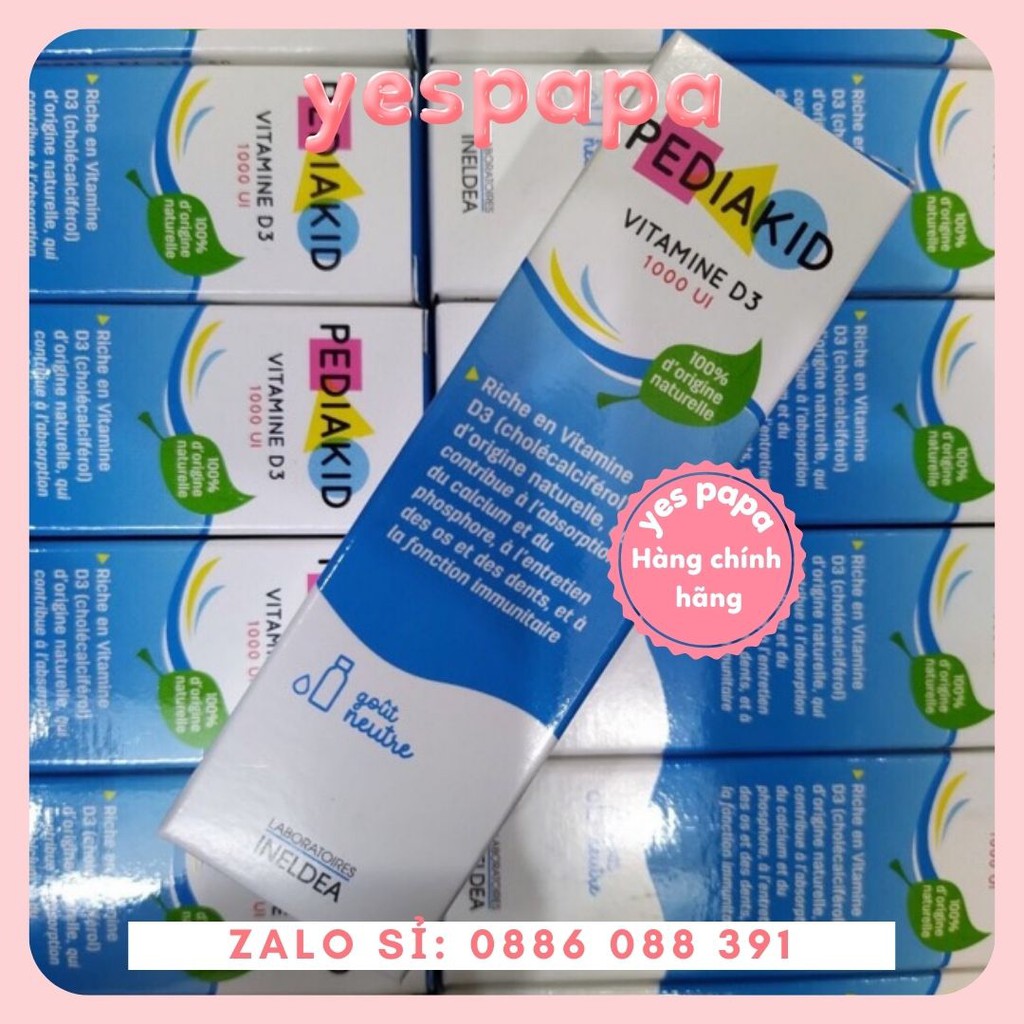 [HÀNG CHÍNH HÃNG] Pediakid Vitamin D3 (20ml)