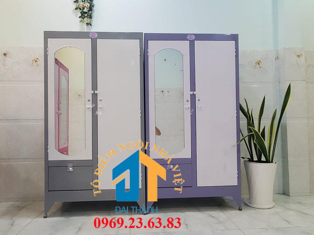 Tủ sắt quần áo cao 1m6 ngang 90 CM – TSDT13