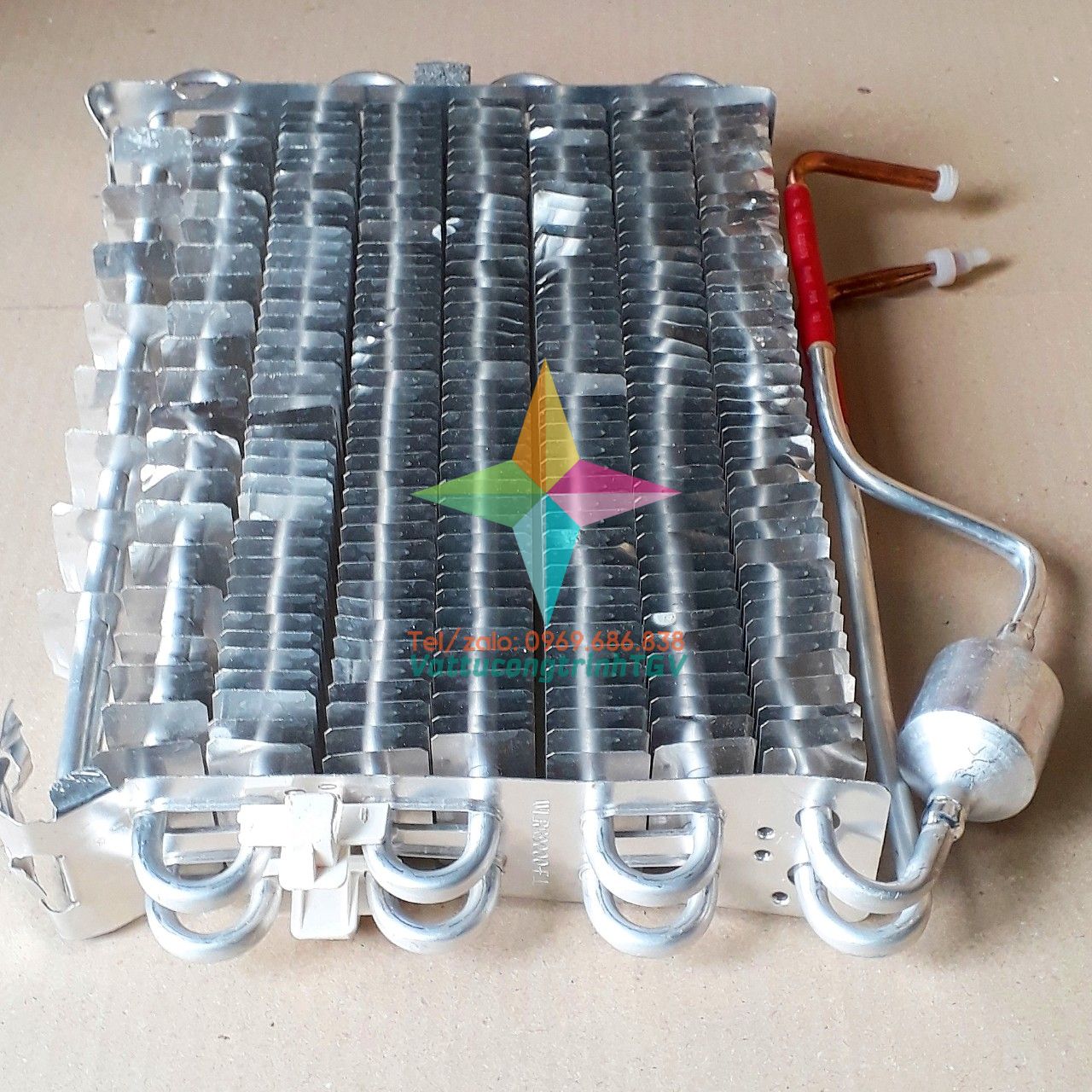 Dàn lạnh nhôm 8U - KT: 37cm x 25cm