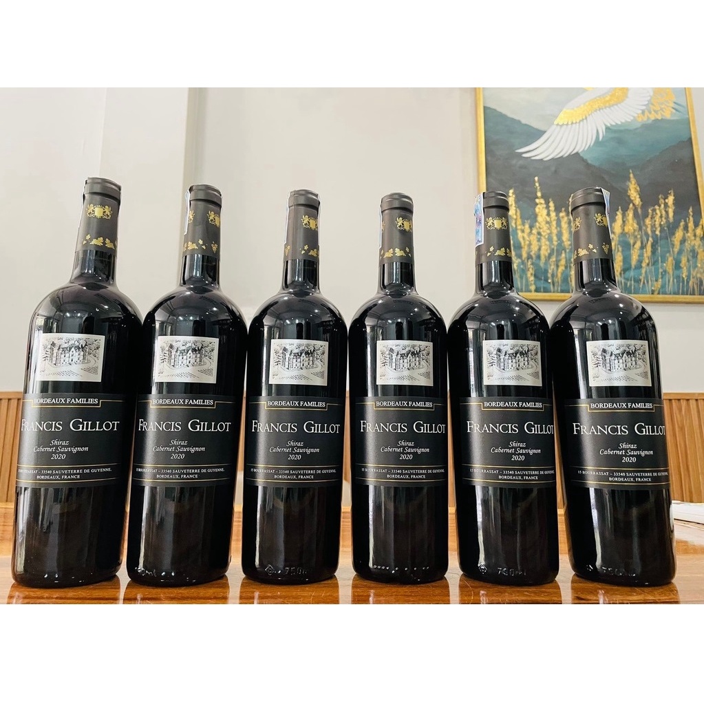 Vang Pháp Francis Gillot Shiraz 75 cl - nước nho