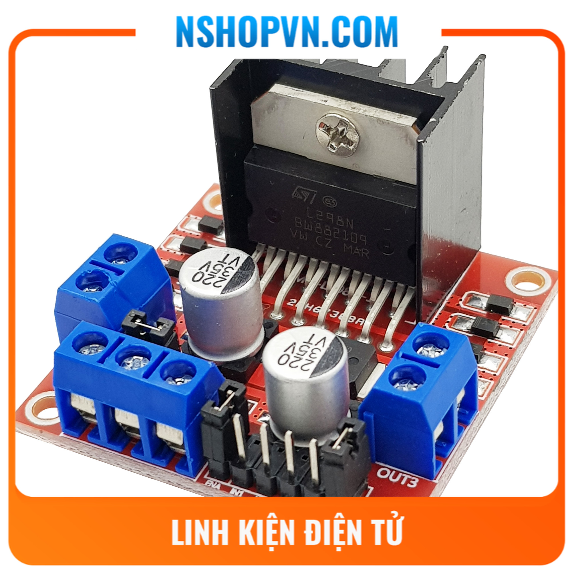 Mạch Điều Khiển Động Cơ DC L298N