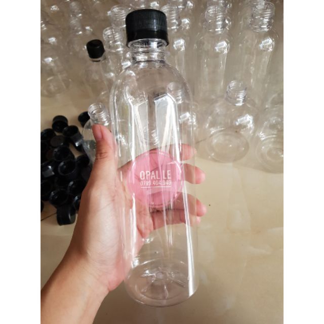 combo 20 chai nhựa 500ml nắp đen