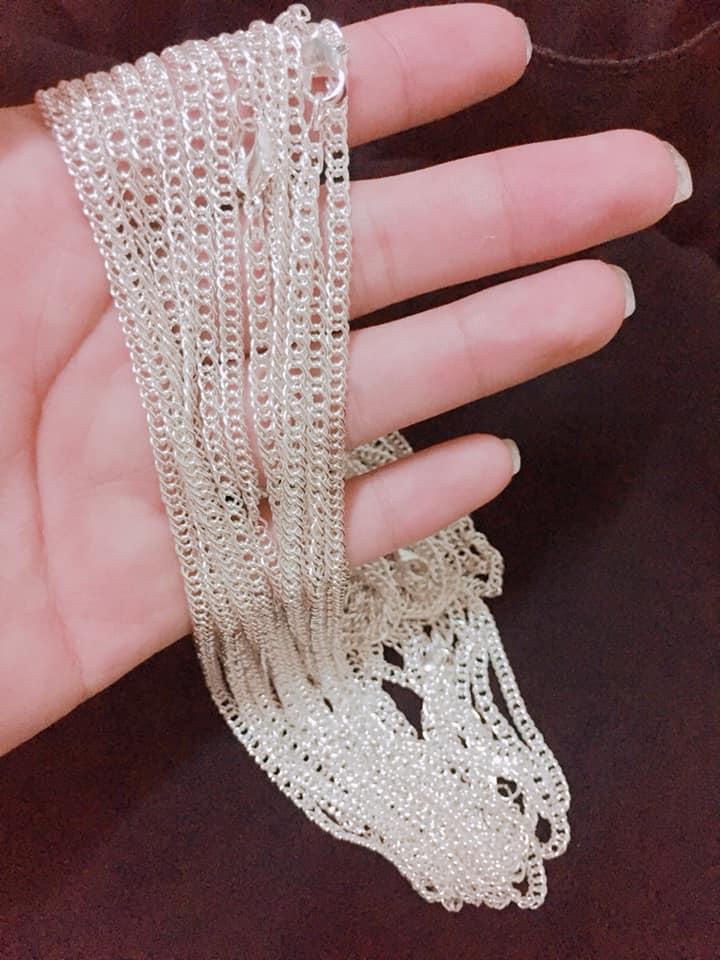 Dây chuyền xích đơn giản bạc 925 ý gia công