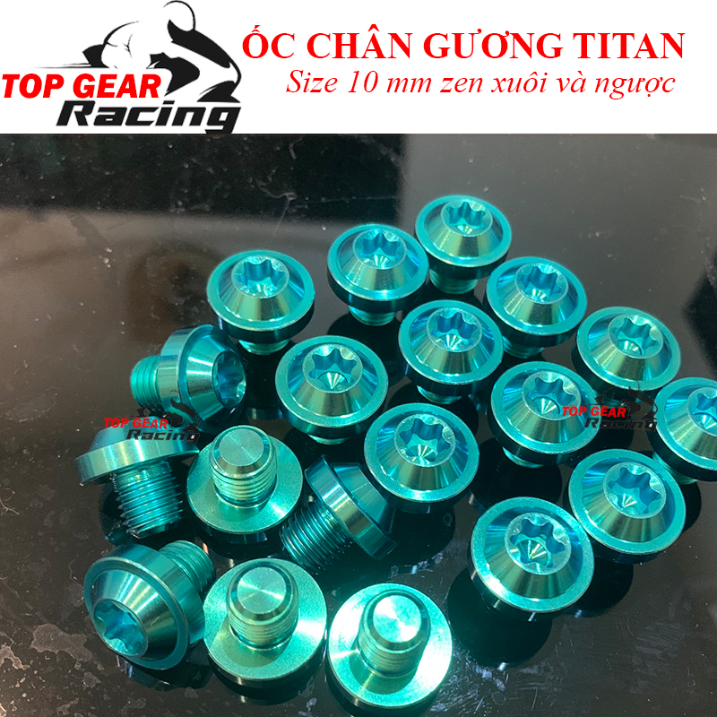 Ốc Chân Gương Gr5 Titan 10 Ly Zen Xuôi Zen Ngược cho Xe Máy