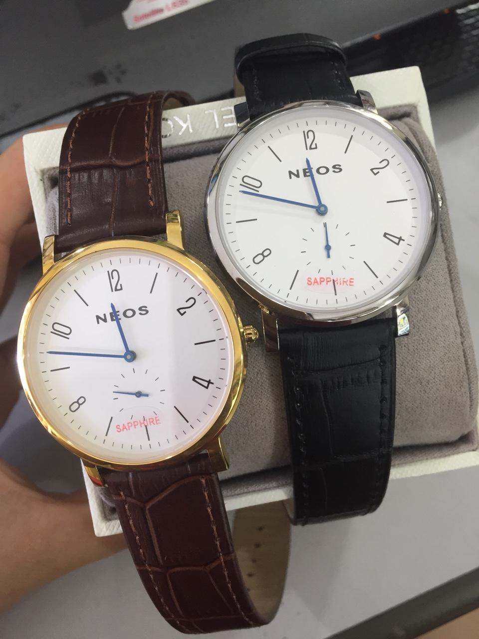 [HCM]Đồng Hồ Neos 40728M Dây Da Nam