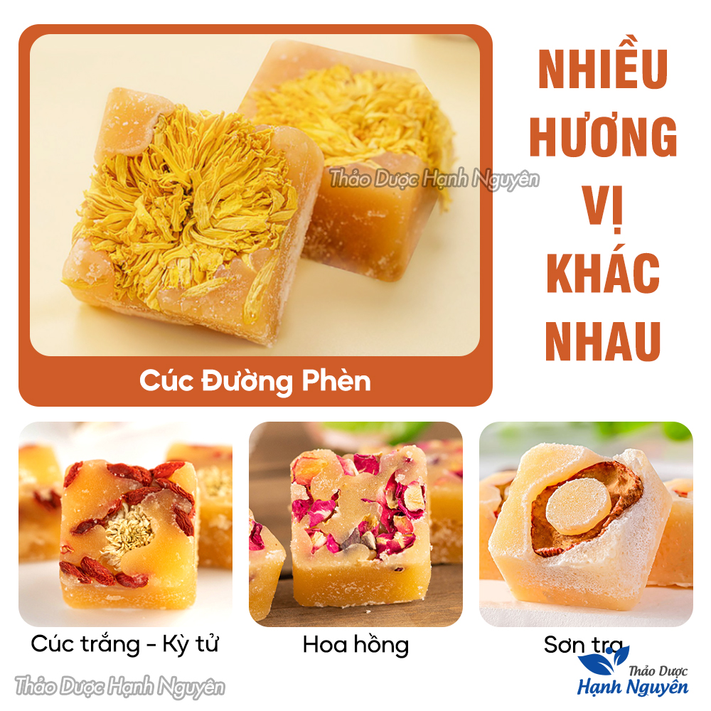 Trà hoa cúc đường phèn (Mix vị thanh nhiệt cơ thể, hỗ trợ an thần ngủ ngon)