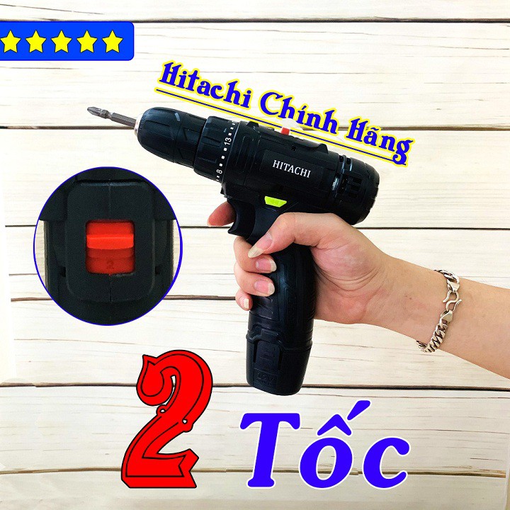Khoan Pin 12V HITACHI Máy Bắt Vít Pin