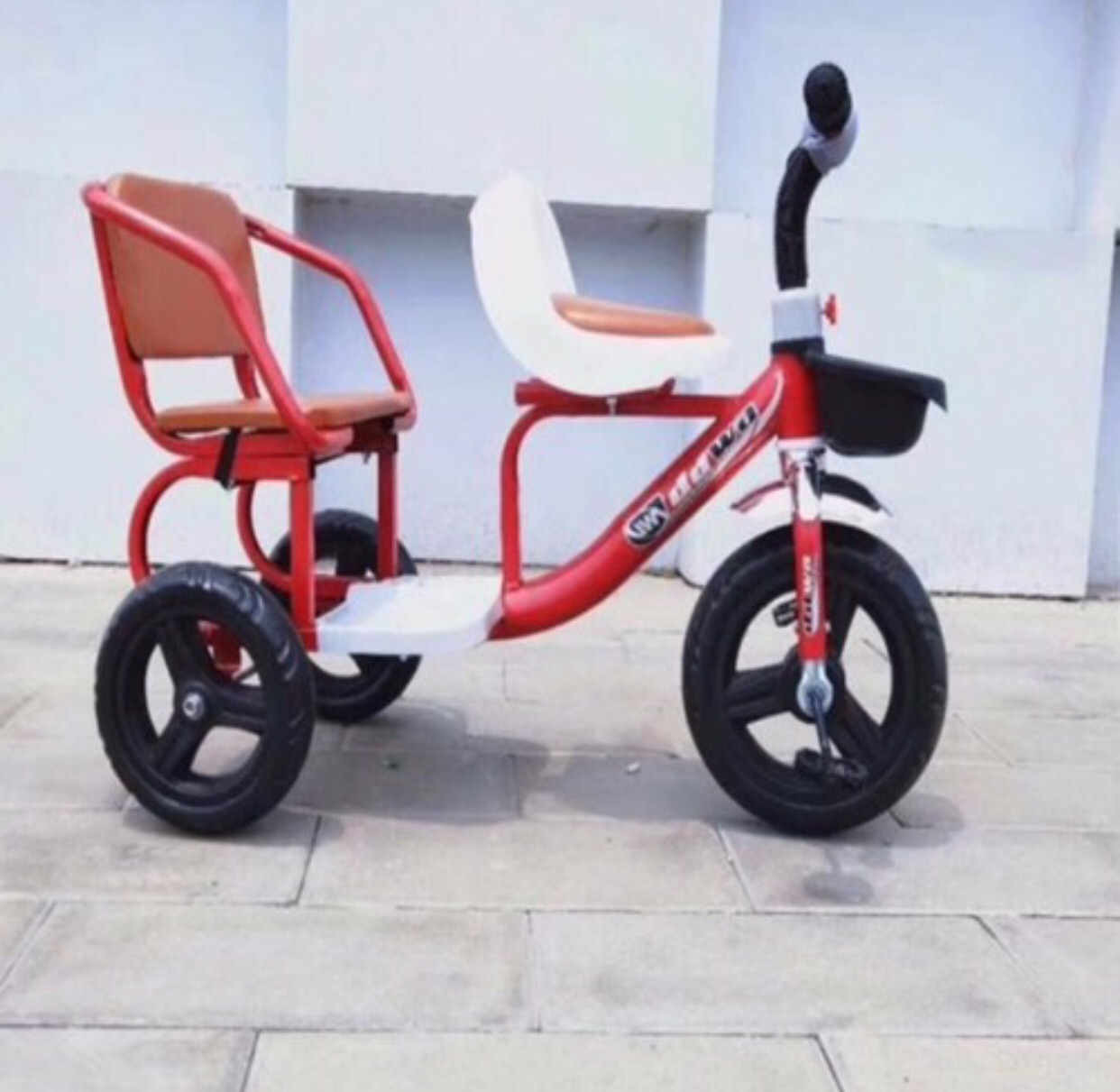 XE ĐẠP XÍCH LÔ 2 GHẾ CỠ ĐẠI CHO BÉ