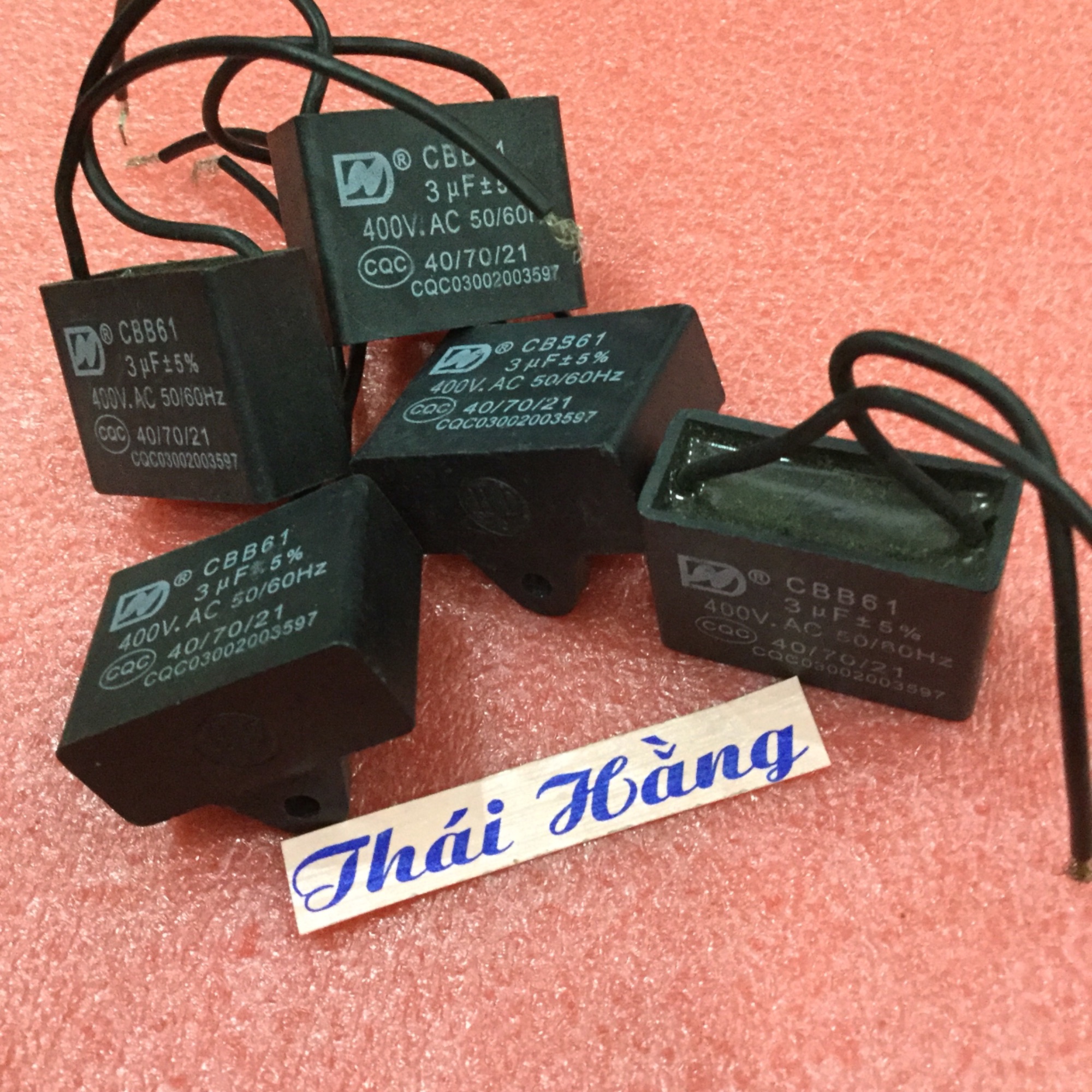 Tụ quạt dây CBB61 - 3 M/400 v (5 chiếc )