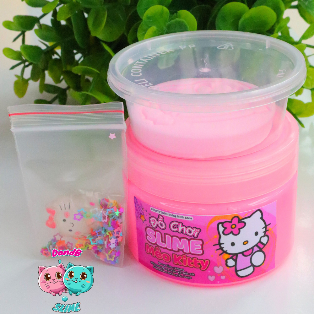 Hello Kitty Slime - Đồ Chơi Chất Nhờn Ma Qúai Giúp Thư Giãn 120ml