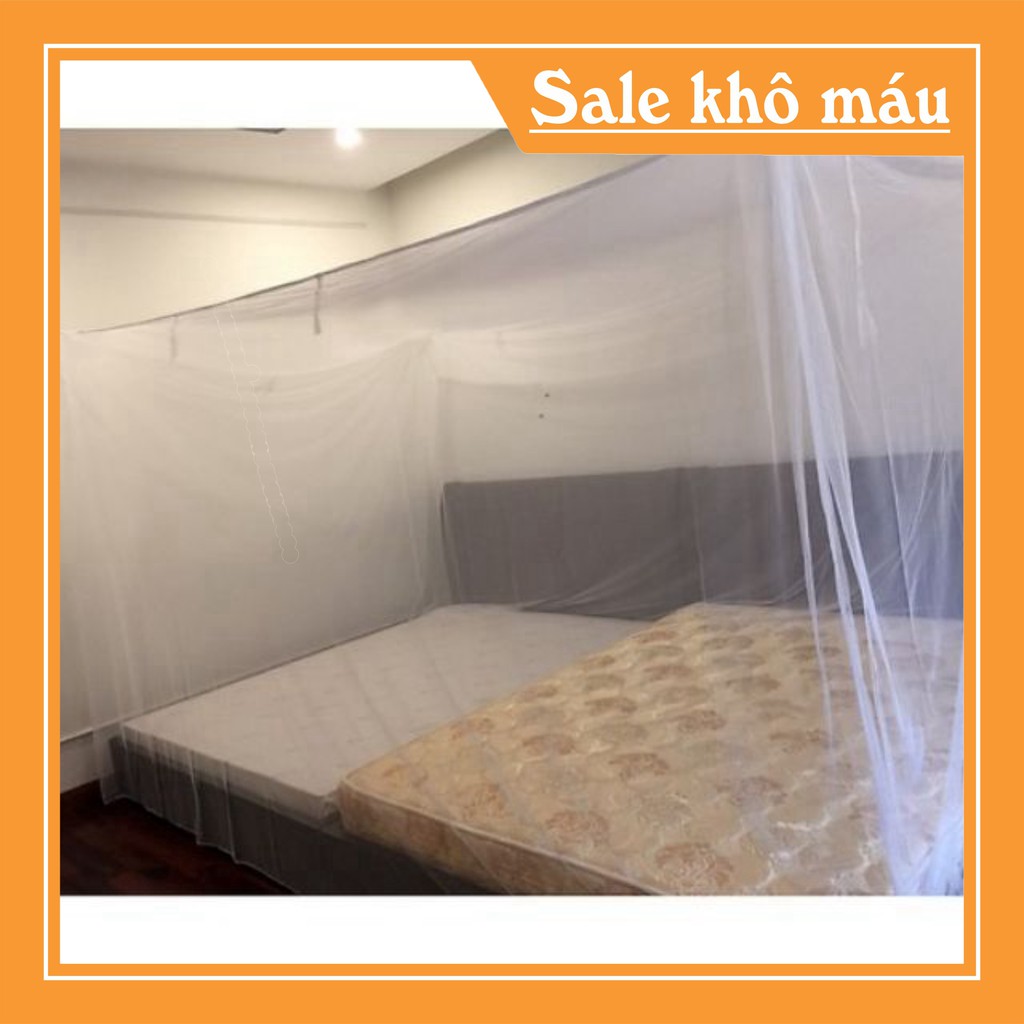 Màn Tuyn Trắng Cao Cấp Ngoại Cỡ Không Cửa Dài 2M X Rộng 3M X Cao 2M