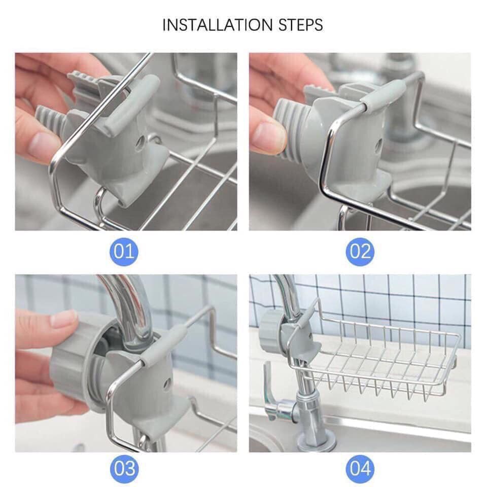 Giá Kệ Để Giẻ Rửa Bát Inox