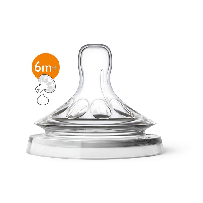 Set 2 cái núm ty có van chống sặc Philips Avent cho bé 3m+ & 6m+