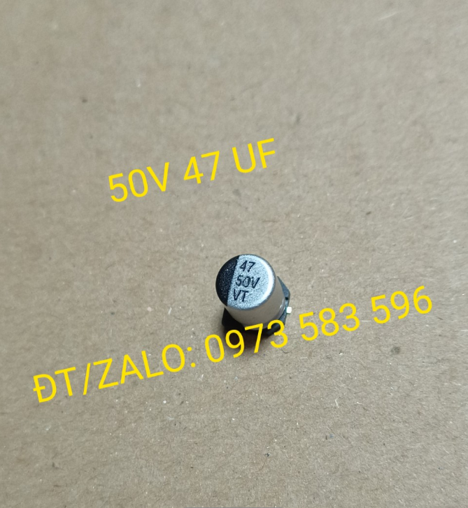 Tụ nhôm dán 50V 47UF (20 con/Túi)