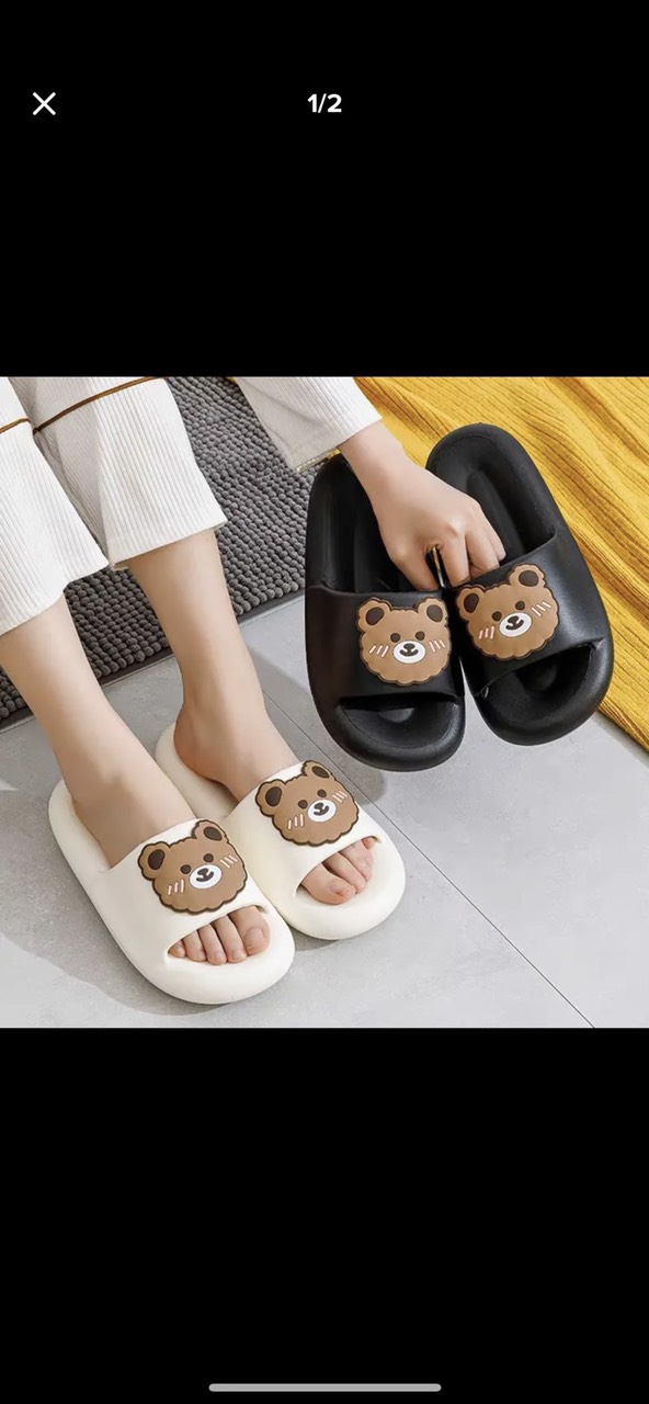Dép Quai Ngang Nữ Gấu Siêu Êm