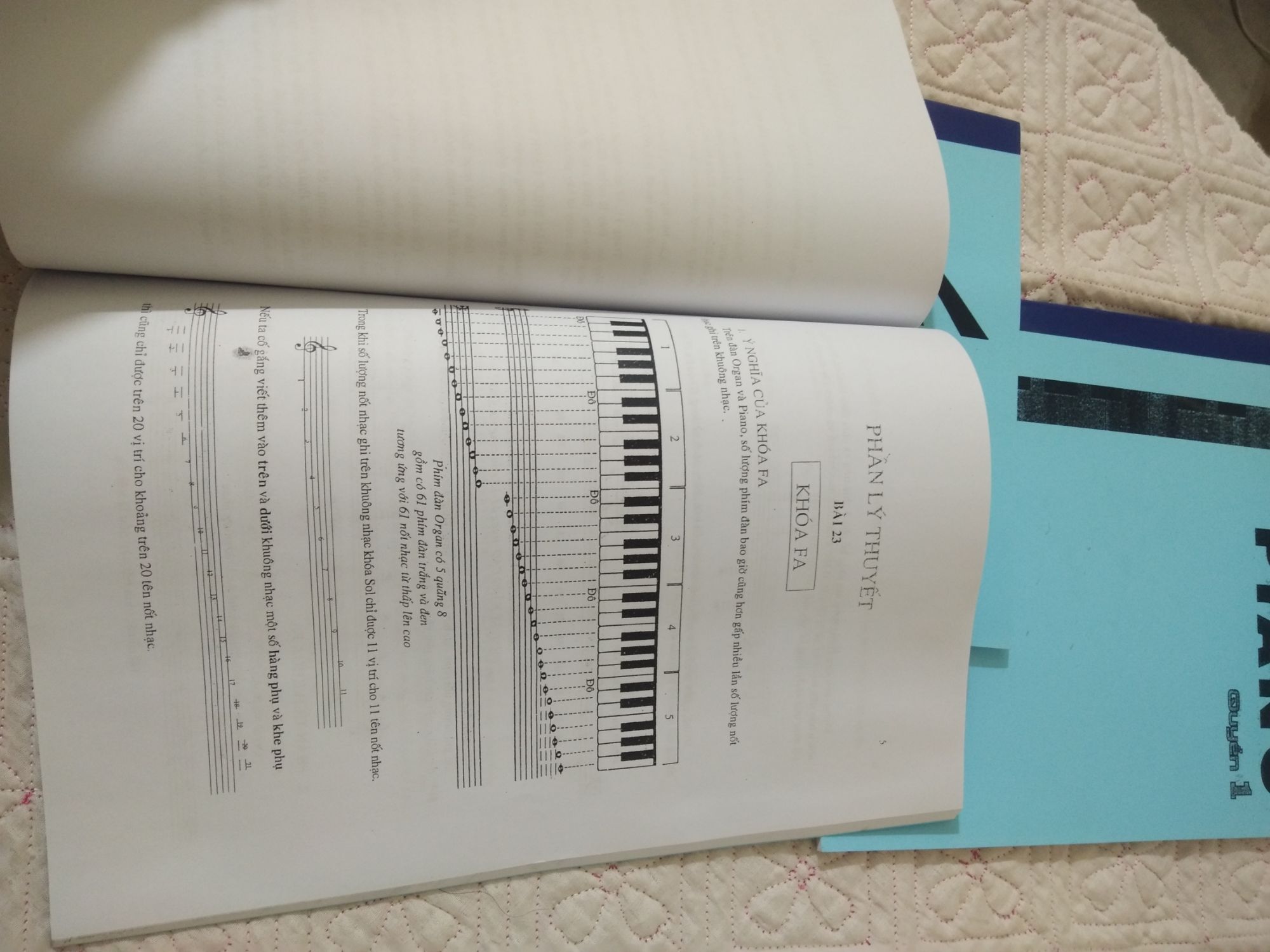 bộ lý thuyết và thực hành piano organ