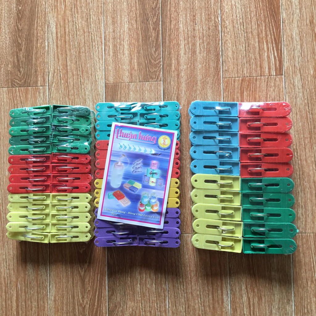 Bộ 30 chiếc móc kẹp quần áo ( nhiều màu )