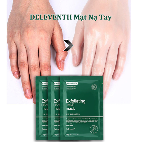 DELEVENTH Mặt Nạ Tay Tẩy da chết Dưỡng trắng Dưỡng ẩm Giảm nếp nhăn giá rẻ