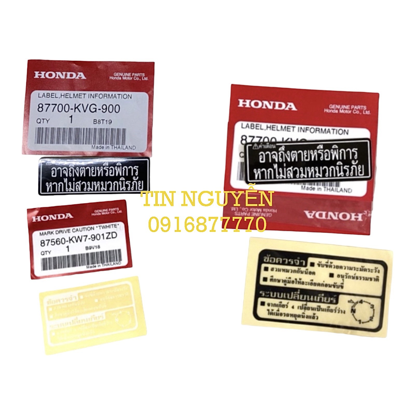 Tem bợ cổ Wave 125i Thái chính hãng