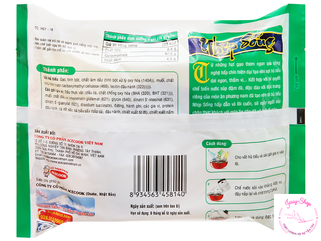 [Chỉ Giao Ở TPHCM] Combo 5 Gói Hủ Tíu Sườn Heo 70g
