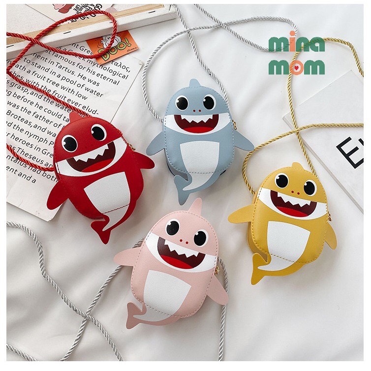 Túi xách babyshark cho bé trai và gái diện tết