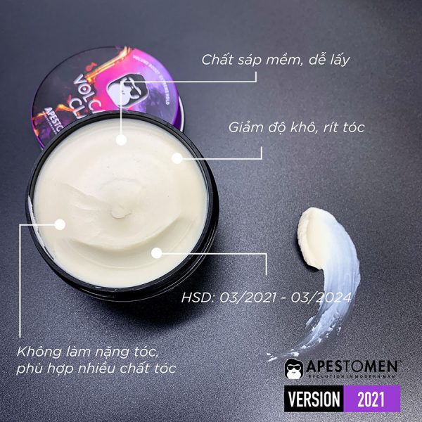 Sáp vuốt tóc Apestomen Volcanic Clay - Có tem chính hãng