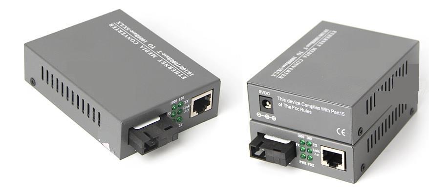 convert quang single mode 10/100Mbs HTB-3100AB ( 1 cặp AB-xám)