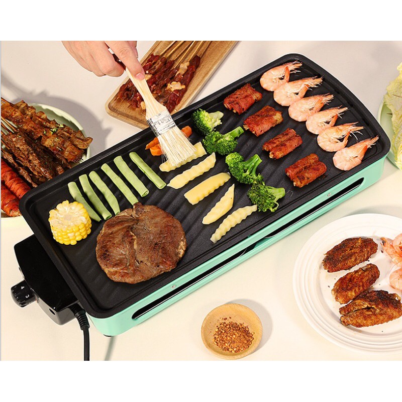 BẾP NƯỚNG ĐIỆN KHÔNG KHÓI ( CÓ VỈ VÀ KHAY NƯỚNG )