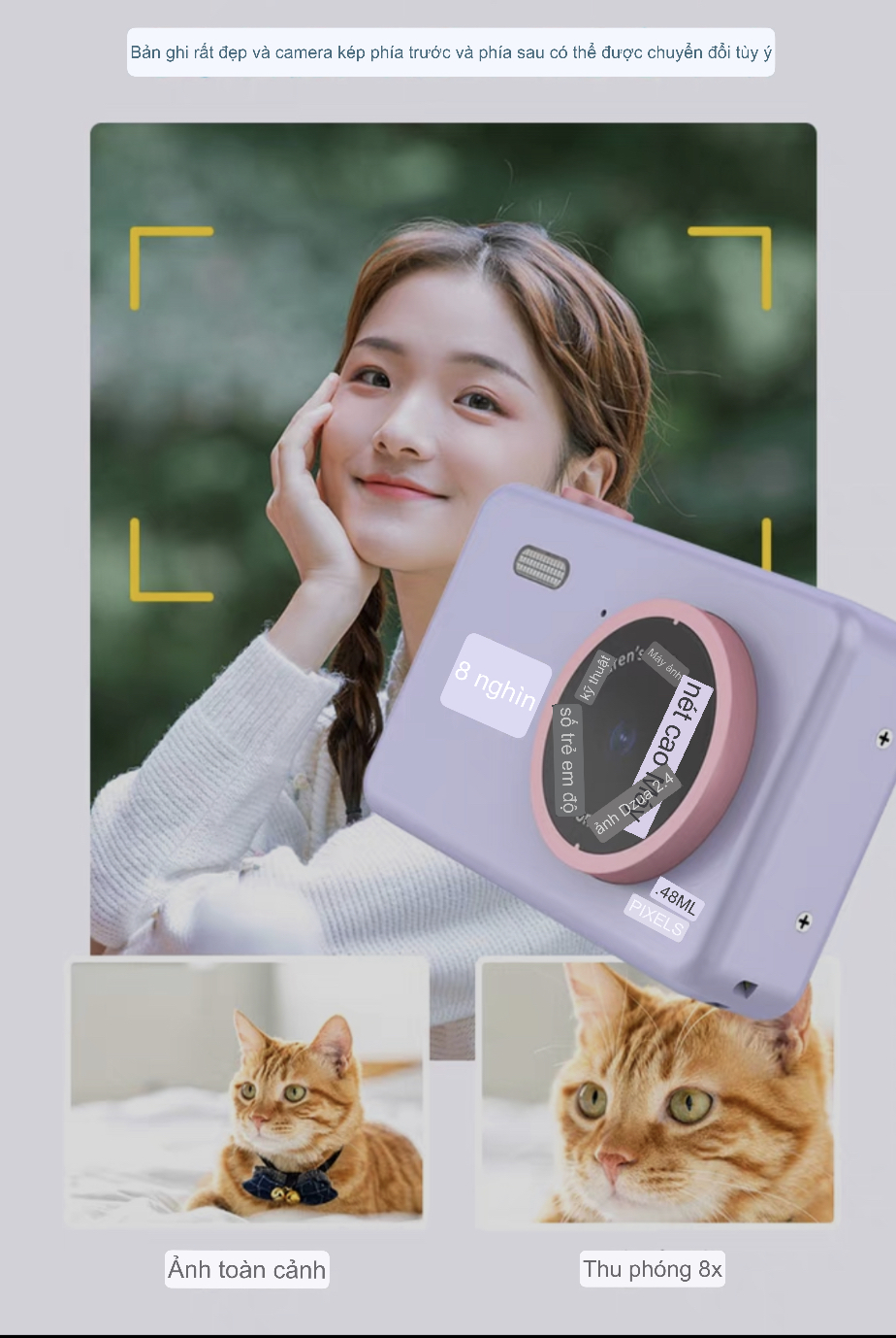 Máy ảnh digital camera Chất lượng ảnh 8K
