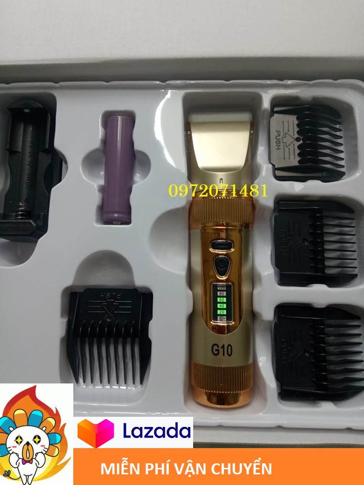 Tông đơ cắt tóc chuyên nghiệp G10[ LAZADA Miễn Phí Vận Chuyển]