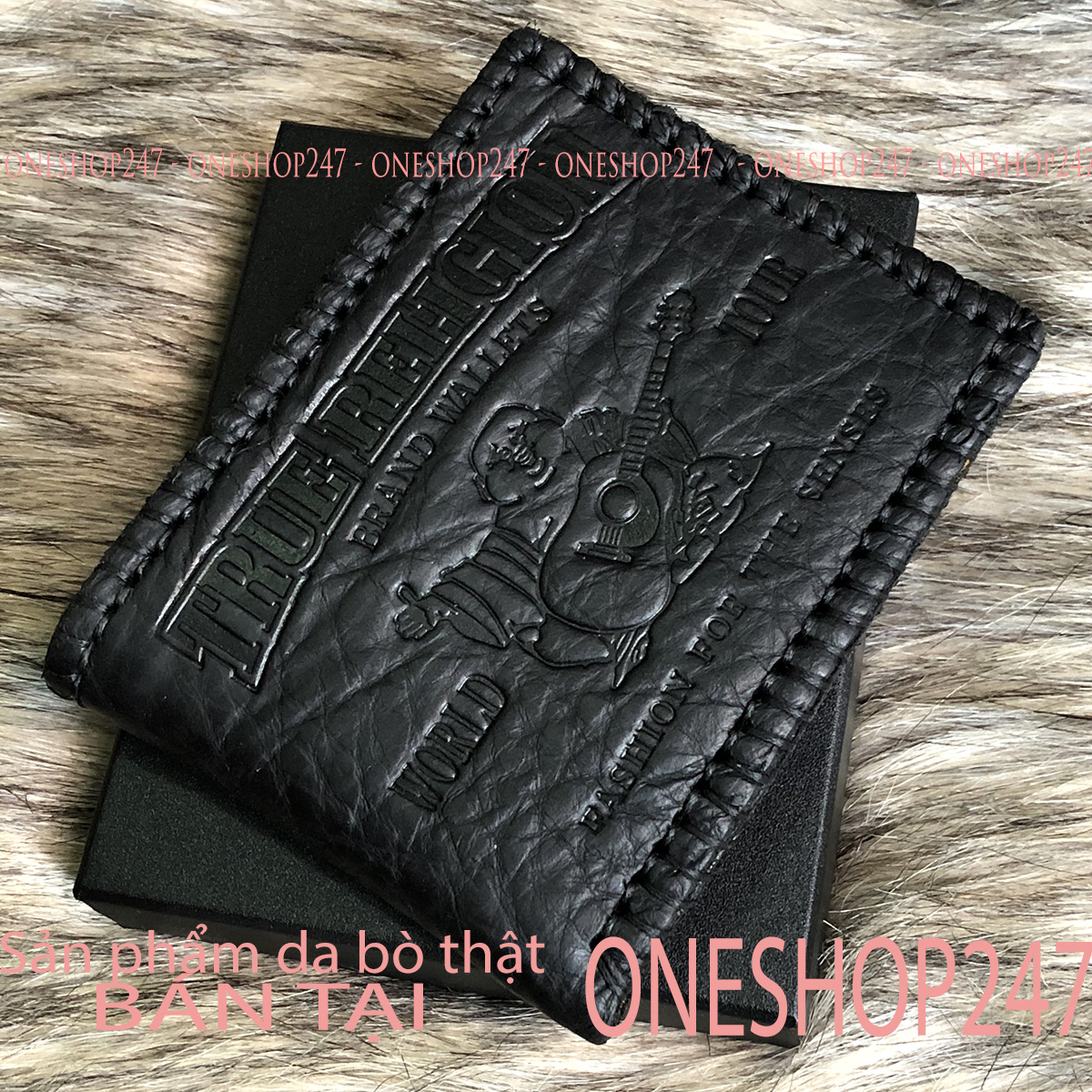 Bóp ÔNG ĐỊA DA BÒ THẬT 100%. Mang tài lộc cho chủ nhân Nguyên miếng để vừa giấy tờ có khóa kéo. Bóp nam A150V ONESHOP247