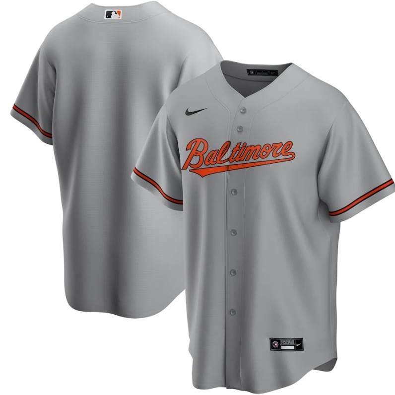 MLB Baltimore Orioles White Black Orange Grey Elite Baseball Jersey