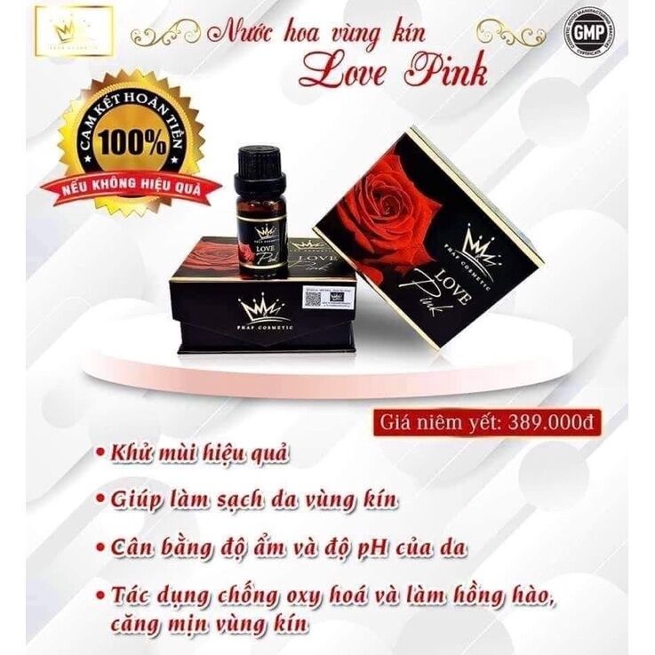 Nước Hoa Vùng Kín Love Pink 10ml