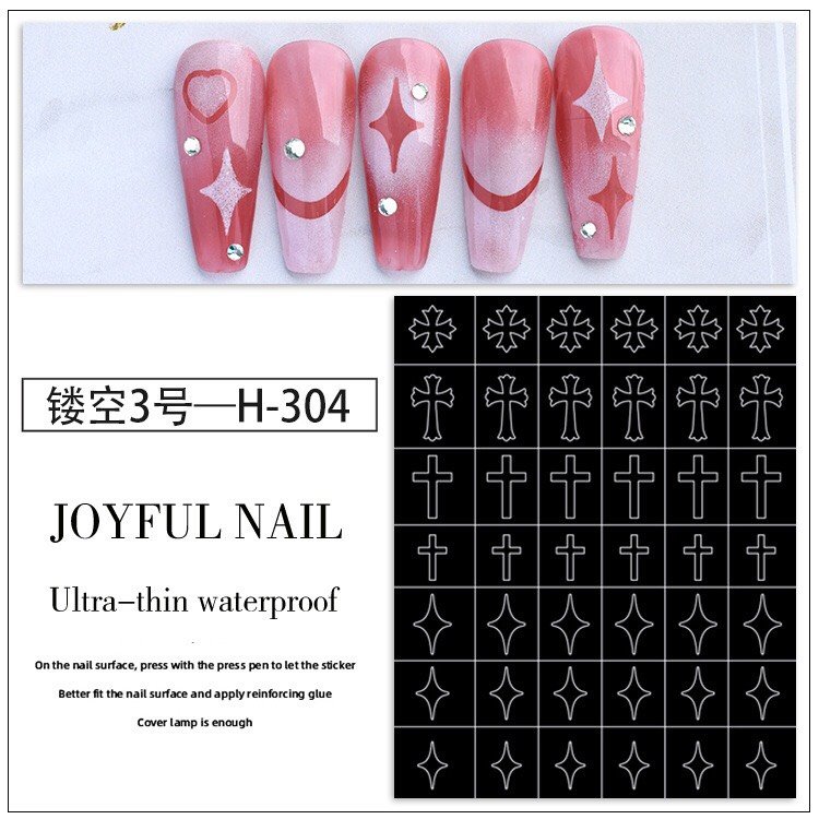 Sticker nail dặm ombre