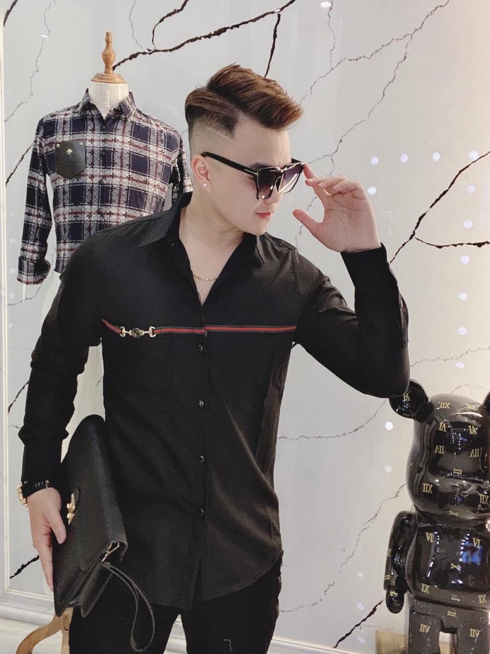 Áo sơ mi nam quốc dân lụa hàn mẫu cực hot