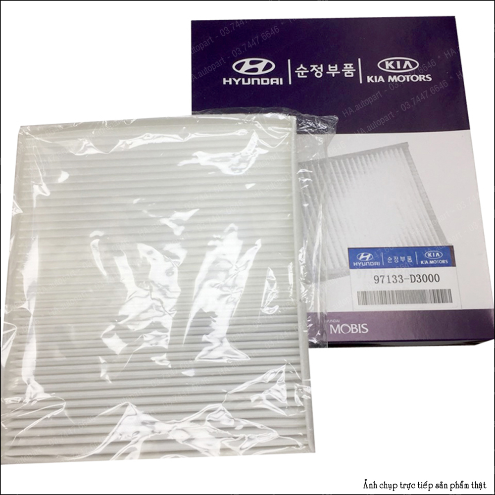 Lọc gió điều hòa Accent đời 18-22, Tucson đời 18-22, Kona đời 17-22, Kia Rio 17-22, Sportage 15-22, Optima 16-22. (HYD)