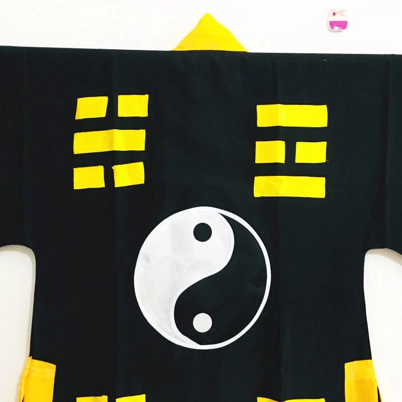 Áo cổ trang bát quái màu đen