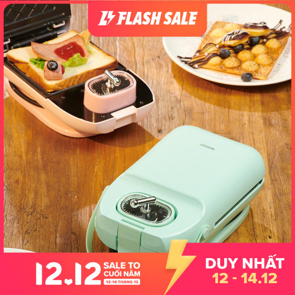 Giá bán [ngày 8 tháng 2 phát hàng]HA Máy làm nhanh bữa sáng sandwich tại nhà，bếp nướng bếp điện mini
