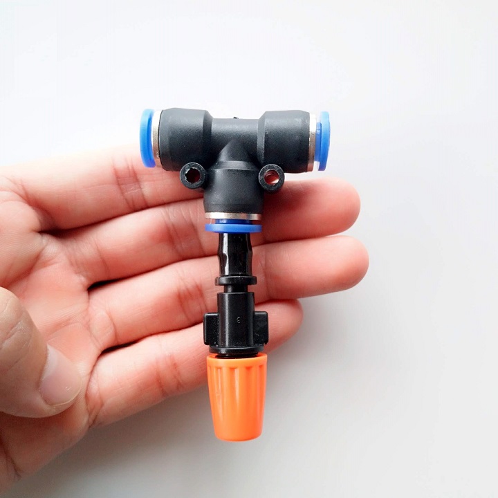 [HCM]10 béc phun sương đơn nối ống hơi 8mm Béc có thể điều chỉnh được