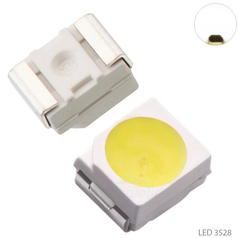 10 Led Dán 3528 Màu Trắng