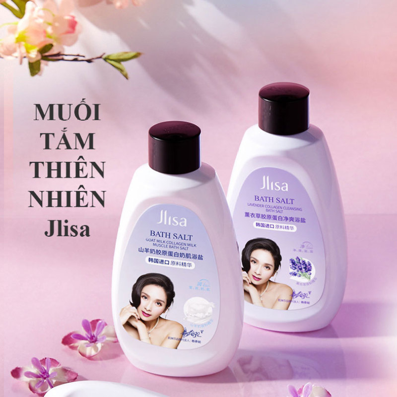 Muối tắm tẩy tế bào chết JLISA Collagen dưỡng ẩm trắng da Lavender Sữa dê nội địa Trung cao cấp giá rẻ