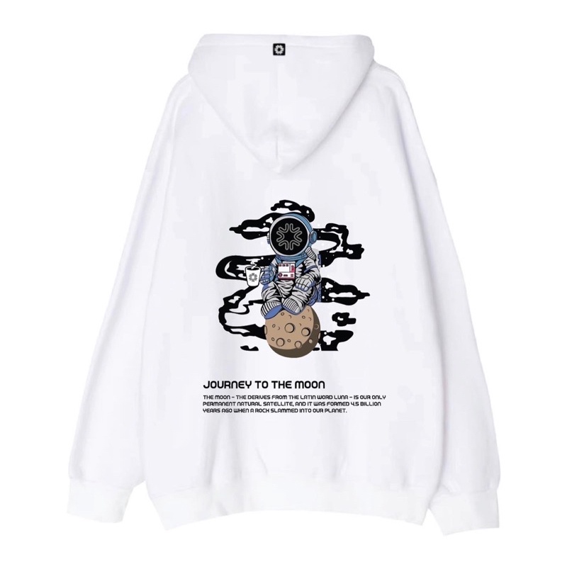 Áo Hoodie Moon (Đen- Trắng)