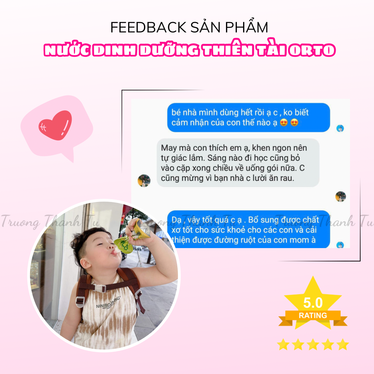 Nước orto bổ sung chất xơ organic