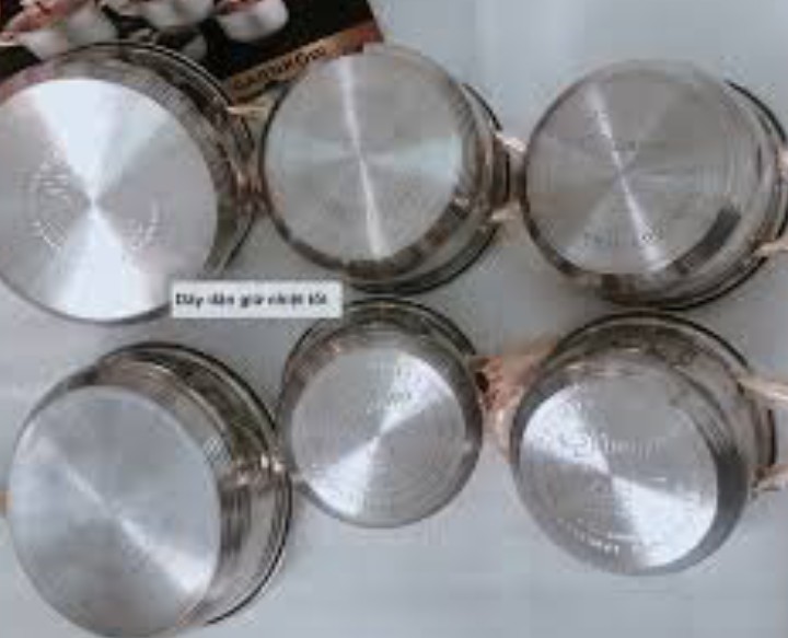 Bộ nồi đức 5 đáy, set 12 món