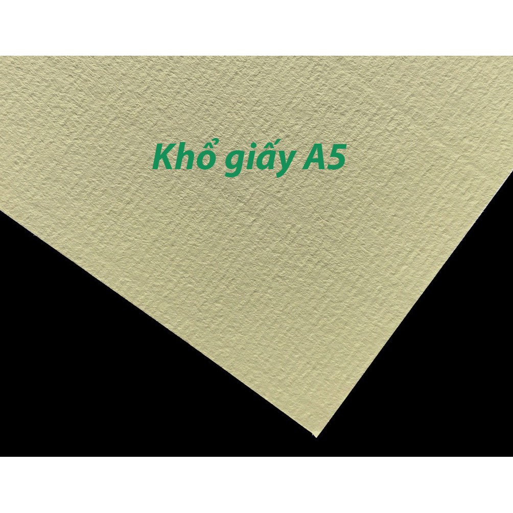 Sỉ 100 tờ giấy canson dày 220gsm vân ngang MÀU VÀNG-Dụng cụ vẽ Tâm Tâm