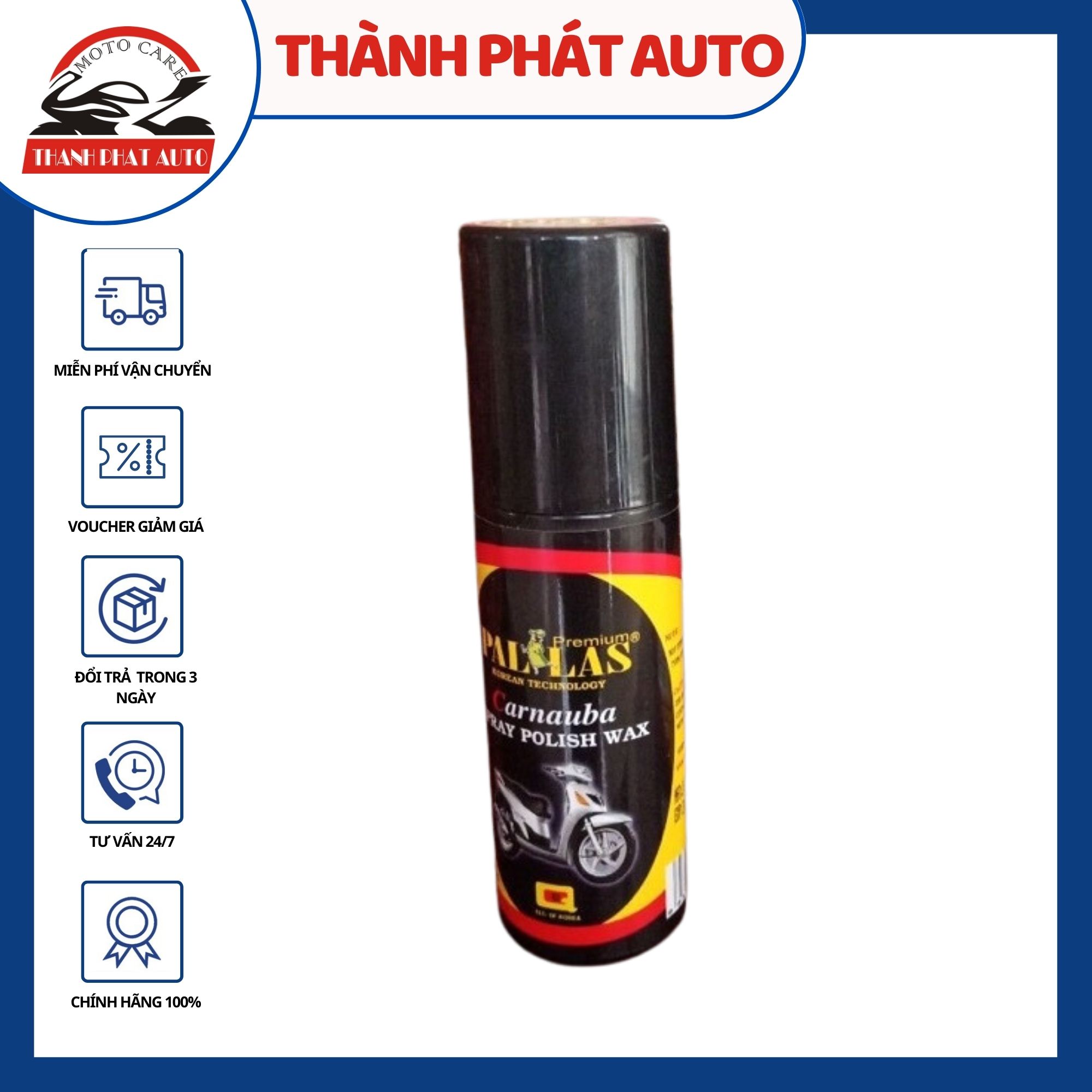 [HCM]Wax dưỡng bóng sơn xe 120ml